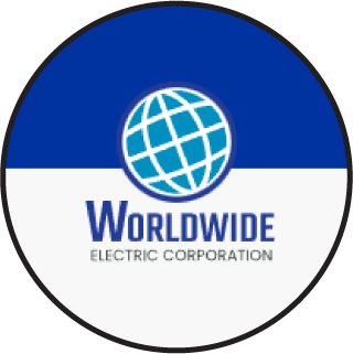 Logo of Worldwide Electric Corporation with a globe icon.